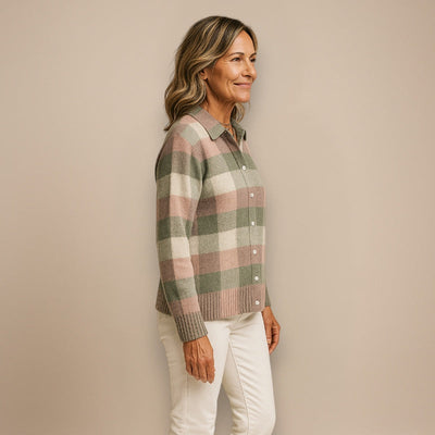 Noor | Blouse à Capuche Carreaux