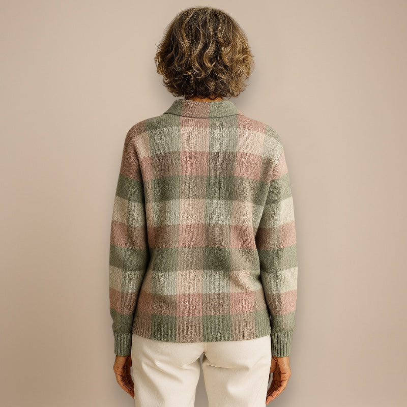 Noor | Blouse à Capuche Carreaux