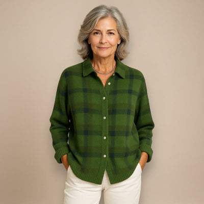 Leandra | Chemise Overshirt à Carreaux Confortable