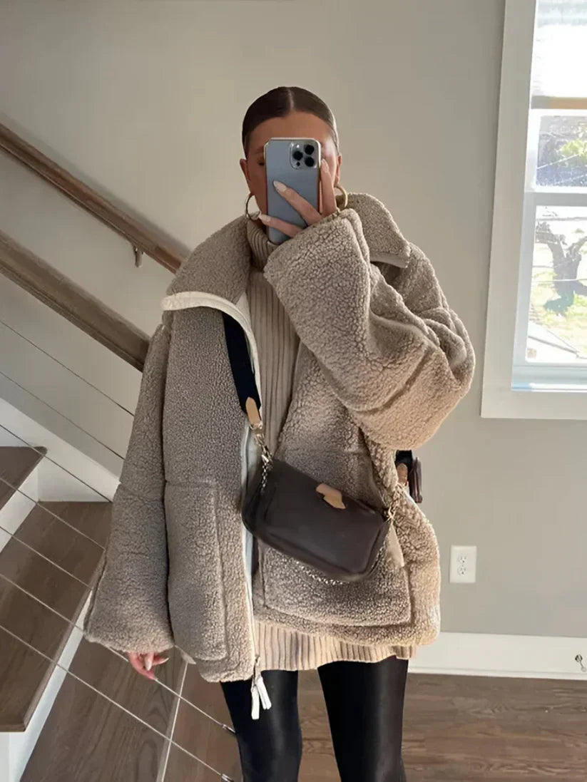 Anna | Manteau d’hiver doux et chaud en laine