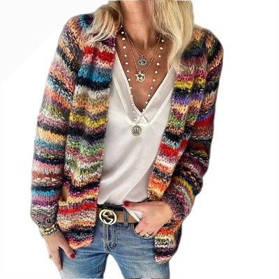 Cleo | Élégant Cardigan Multicolore