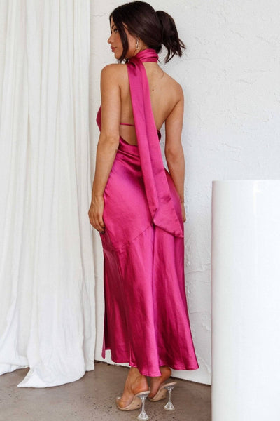 Chloe | Robe Midi en Soie de Luxe avec Col Américain