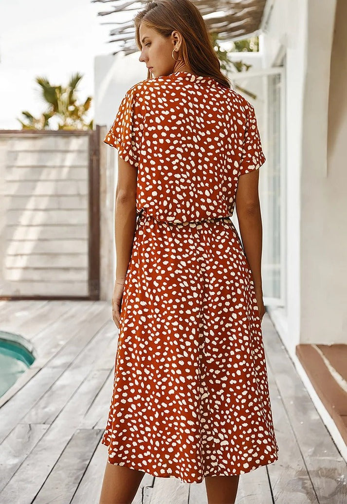 Edith | Robe à col en V
