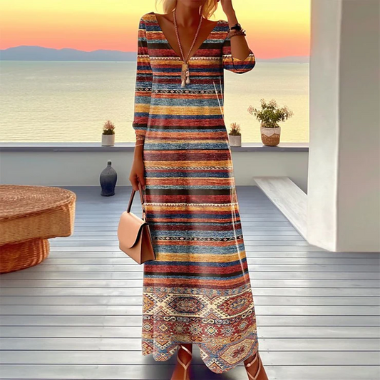 Colette | Robe Longue à Manches Longues
