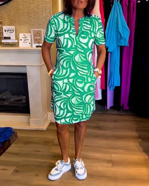 Eleonora | Robe avec encolure en V.