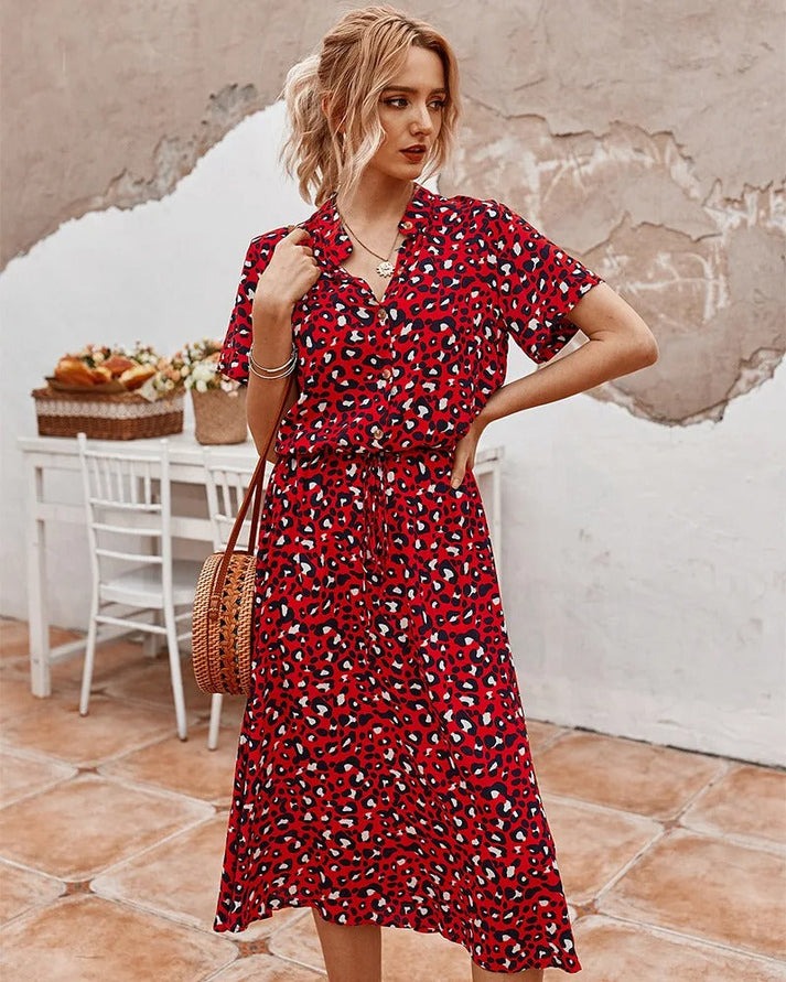 Edith | Robe à col en V