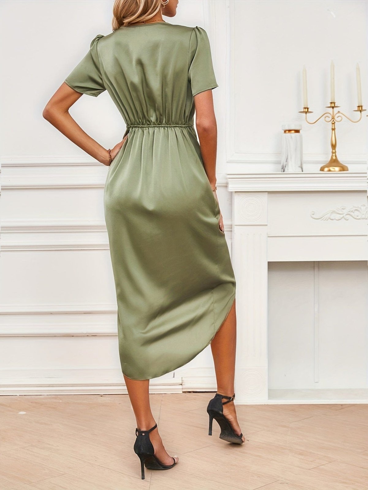 Floryn | Robe Enveloppante Élégante en Soie