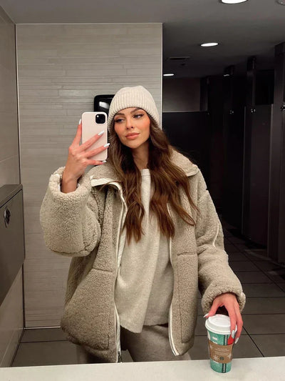 Anna | Manteau d’hiver doux et chaud en laine