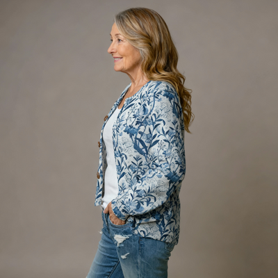 Mary | Cardigan à Motif Floral