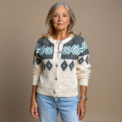 Ruth & Eleanor™ | Cardigan Islandais Rétro