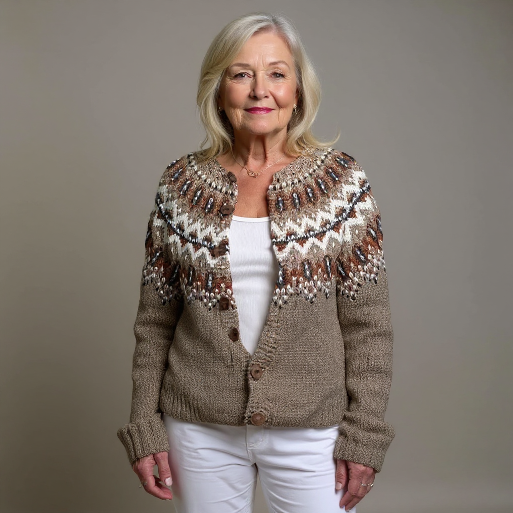 Ruth & Eleanor™ | Cardigan Vintage Islandais Classique