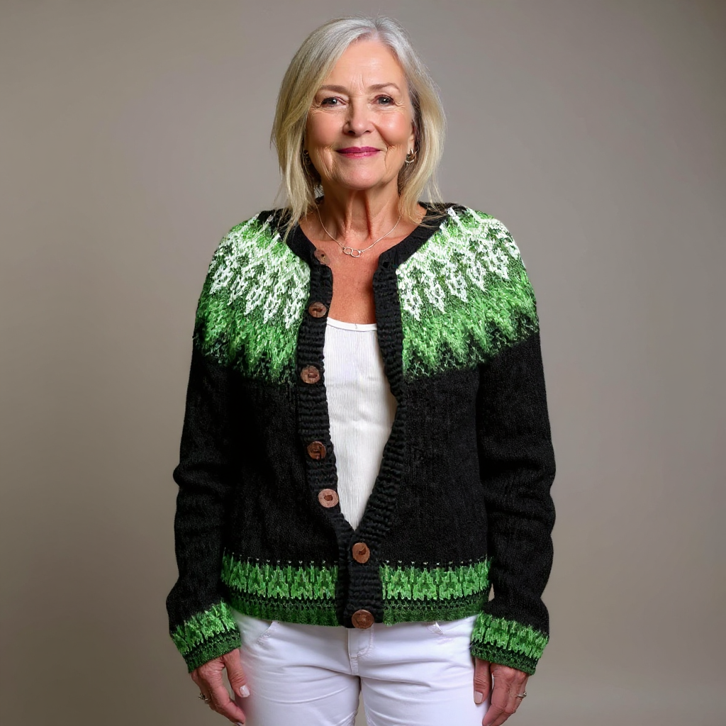 Ruth & Eleanor™ | Cardigan Islandais Rétro