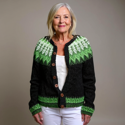 Ruth & Eleanor™ | Cardigan Islandais Rétro