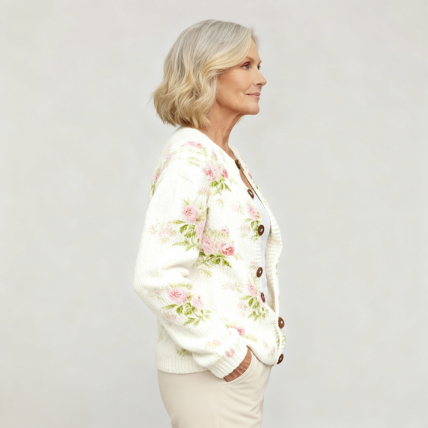 Jessie | Cardigan Art Floral