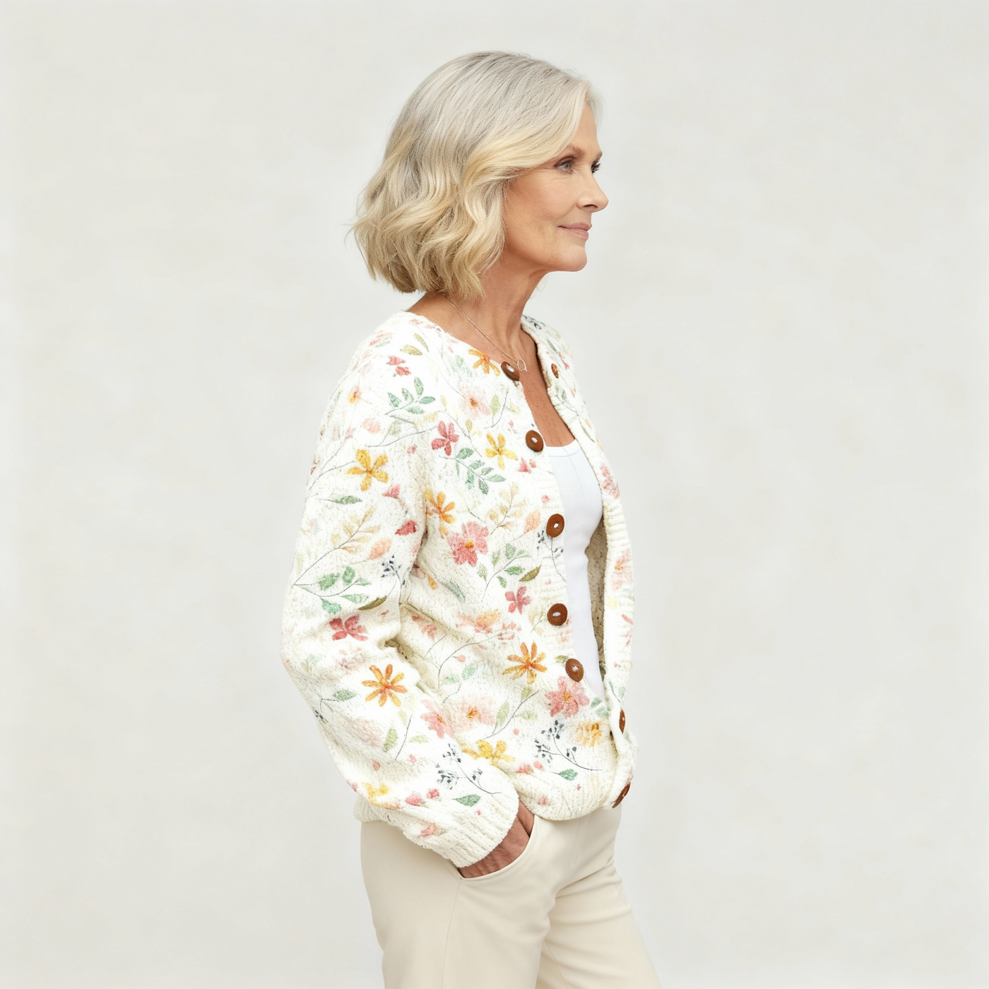Grace | Cardigan Imprimé Fleurs