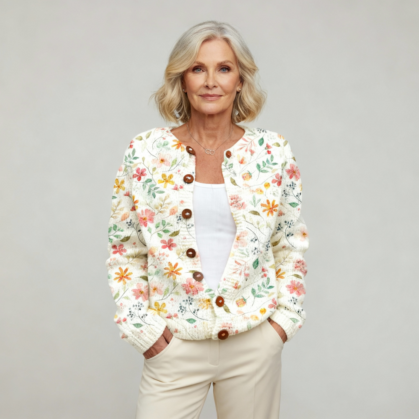 Grace | Cardigan Imprimé Fleurs