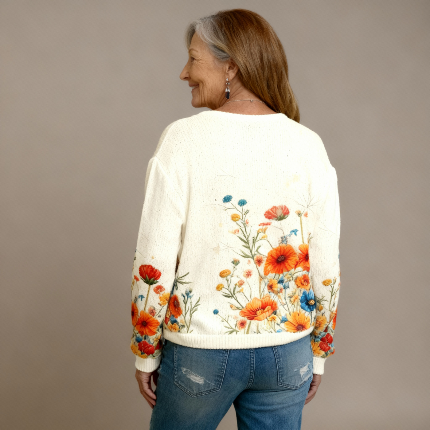 Helena | Cardigan Fleuri Vintage