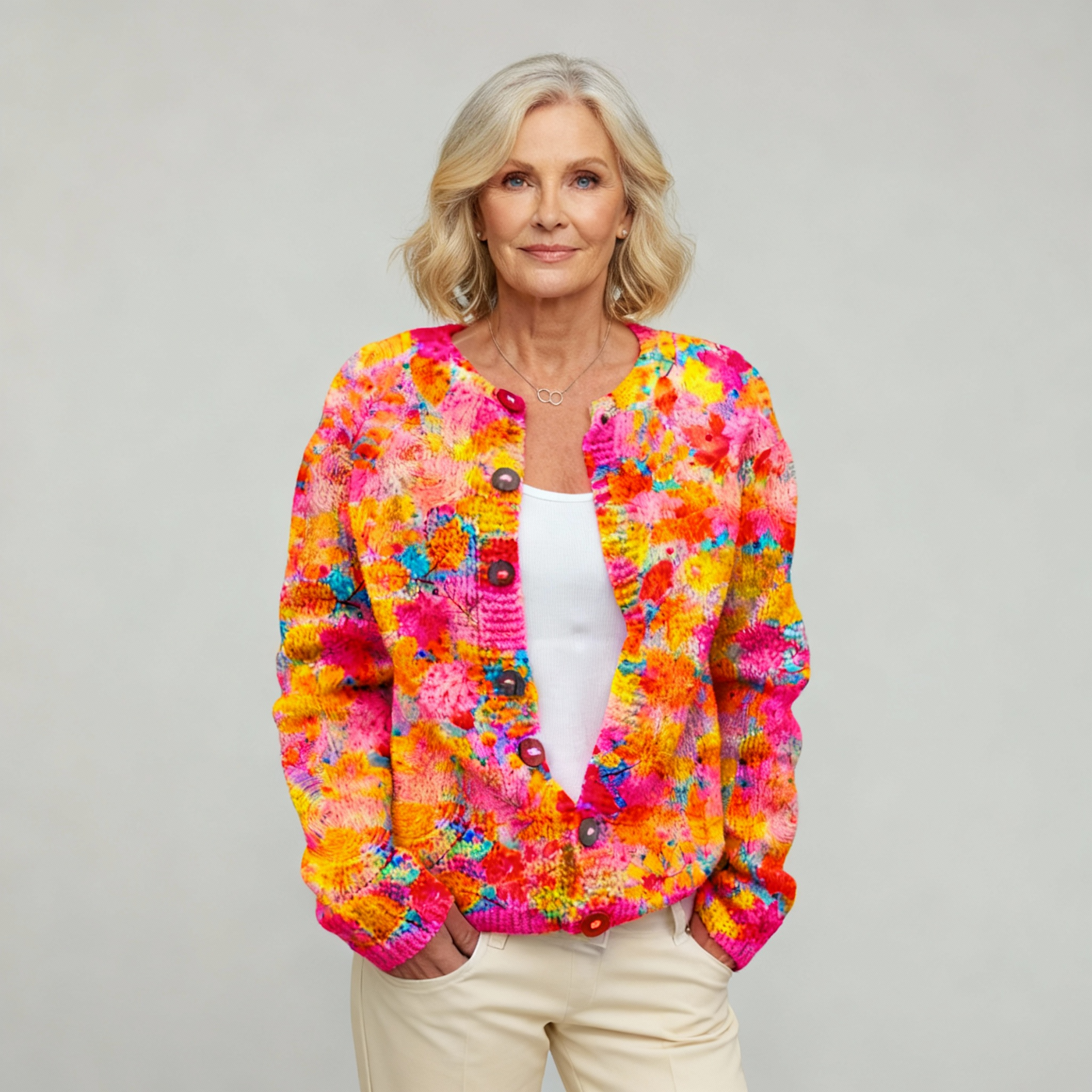 Gwen | Cardigan à Imprimé Floral