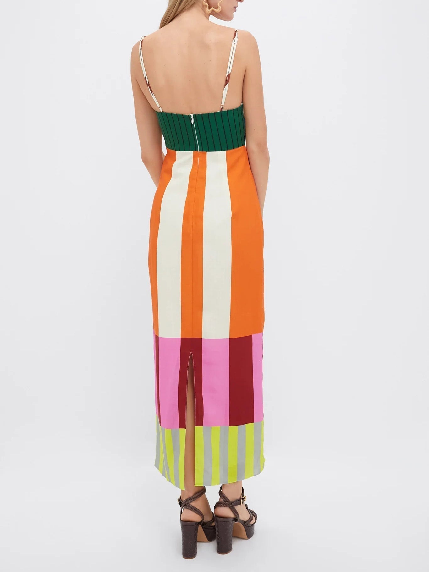 Paloma | Robe Maxi Colorée à Rayures