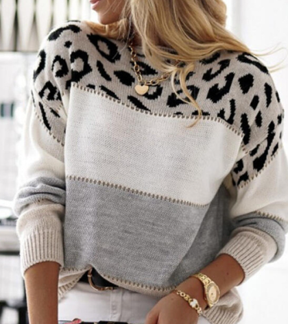 Lela | Pull Léopard Audacieux