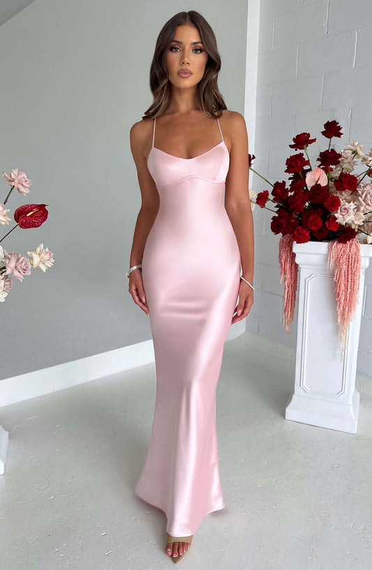 Isabelle | Maxi Robe en Satin de Luxe