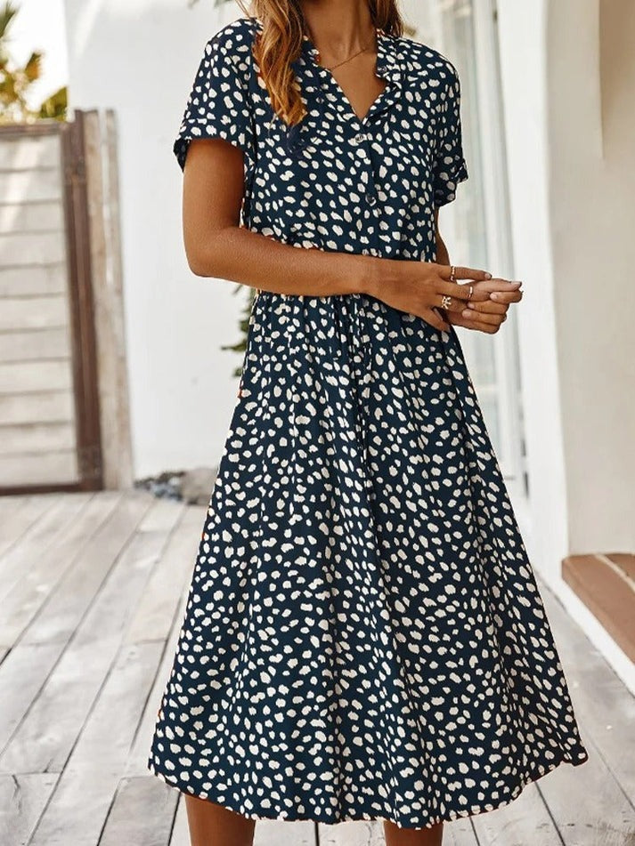 Edith | Robe à col en V