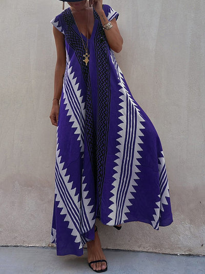 Boho | Robe sans manches à col en V