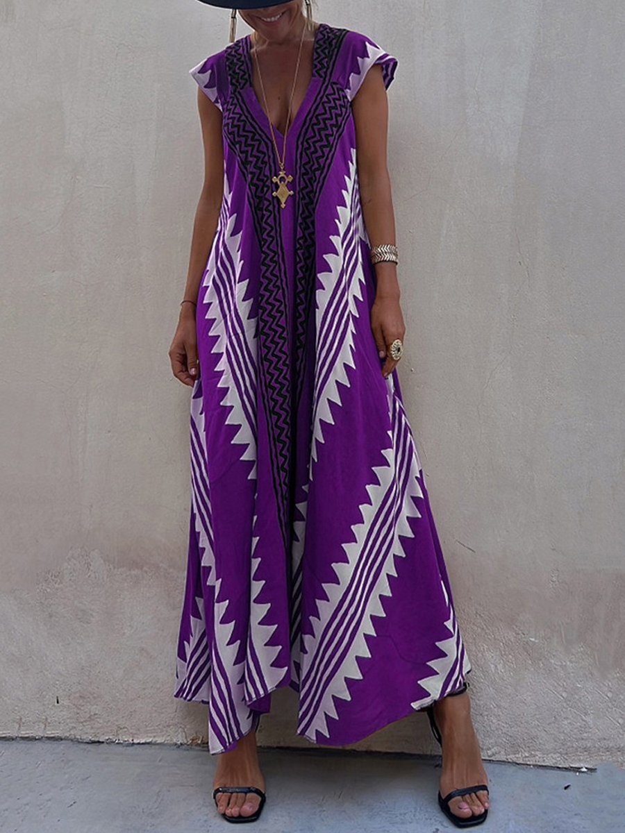 Boho | Robe sans manches à col en V