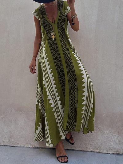 Boho | Robe sans manches à col en V