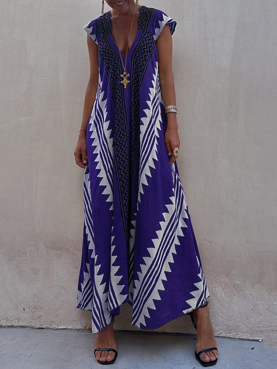 Boho | Robe sans manches à col en V