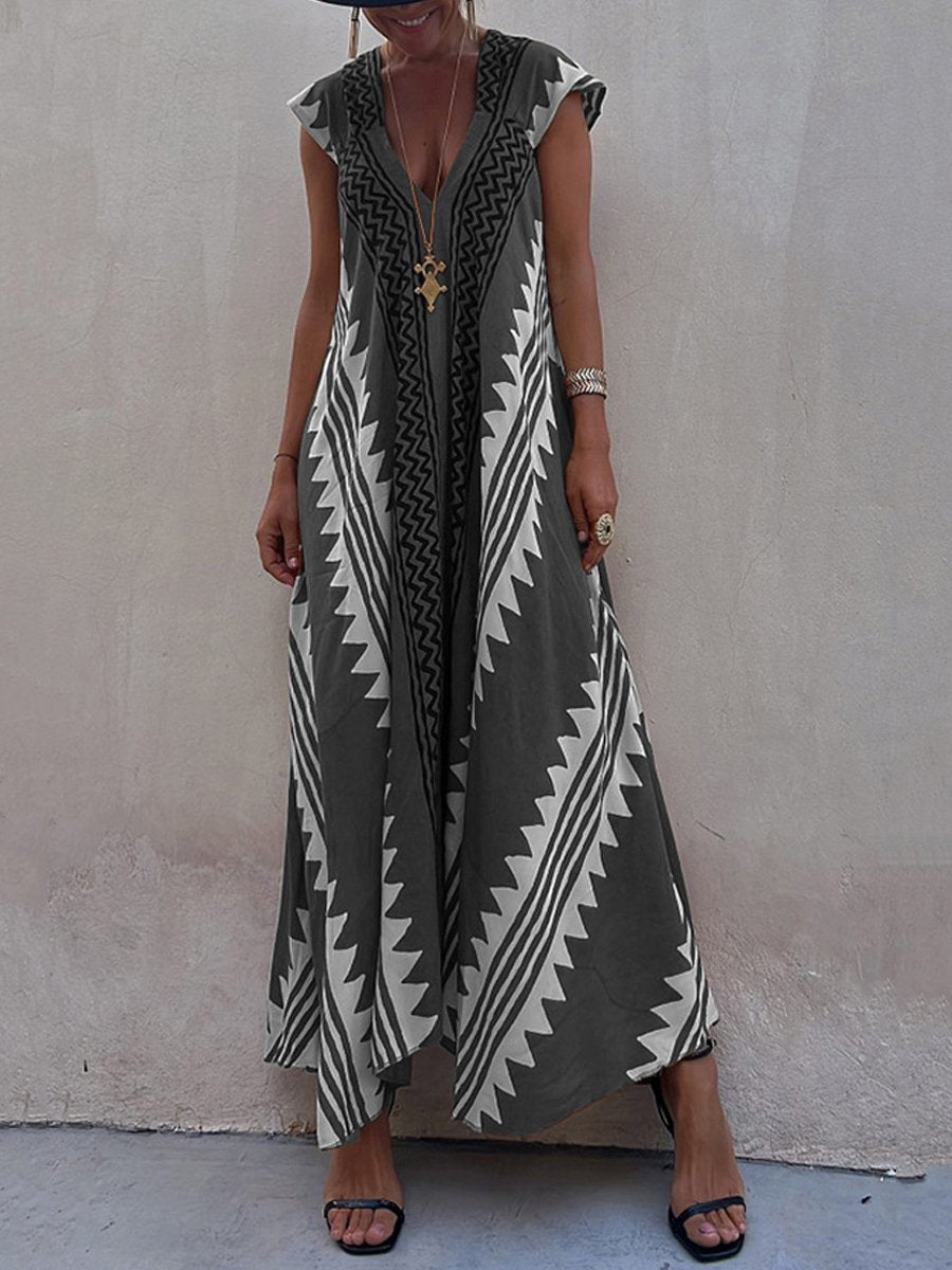 Boho | Robe sans manches à col en V