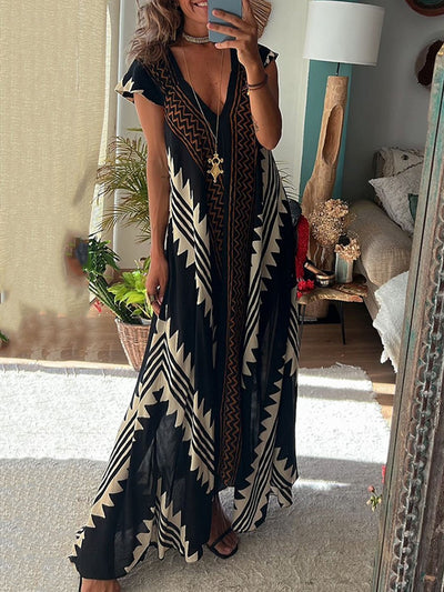 Boho | Robe sans manches à col en V