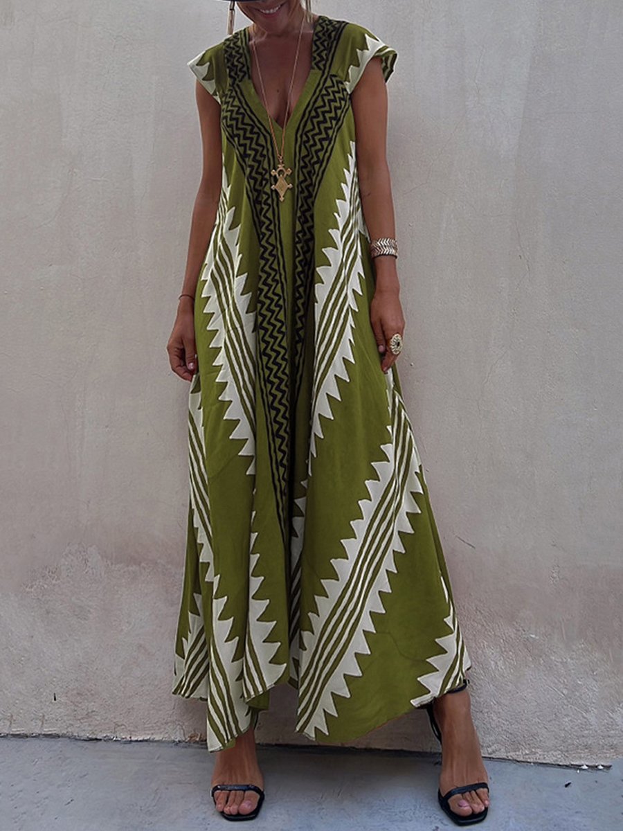 Boho | Robe sans manches à col en V