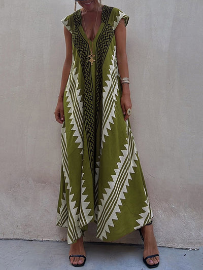 Boho | Robe sans manches à col en V