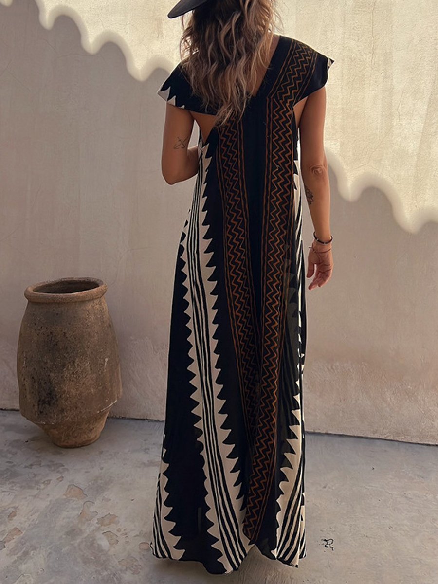 Boho | Robe sans manches à col en V