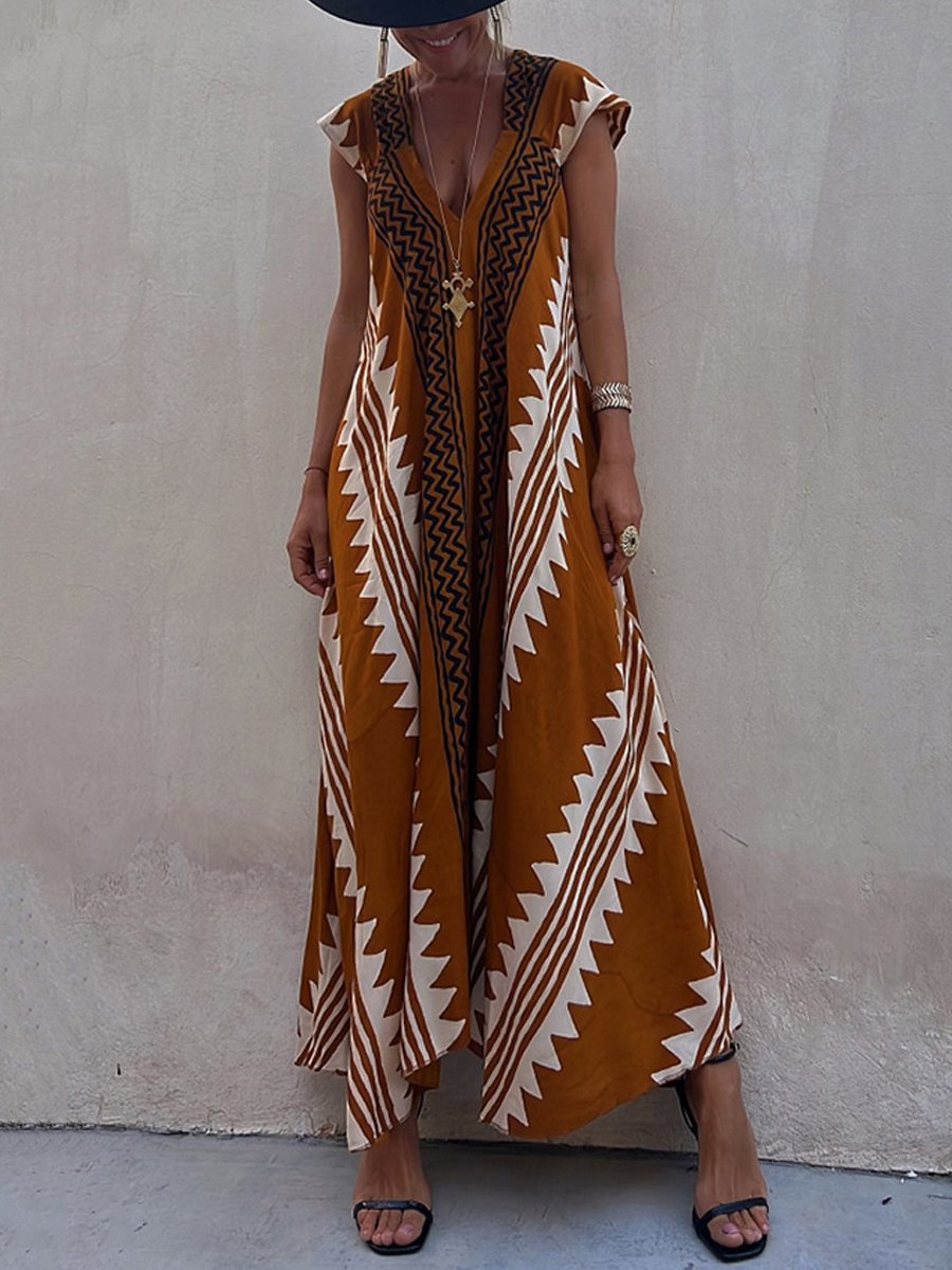 Boho | Robe sans manches à col en V
