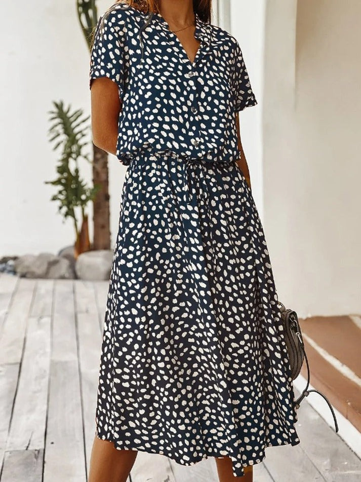 Edith | Robe à col en V