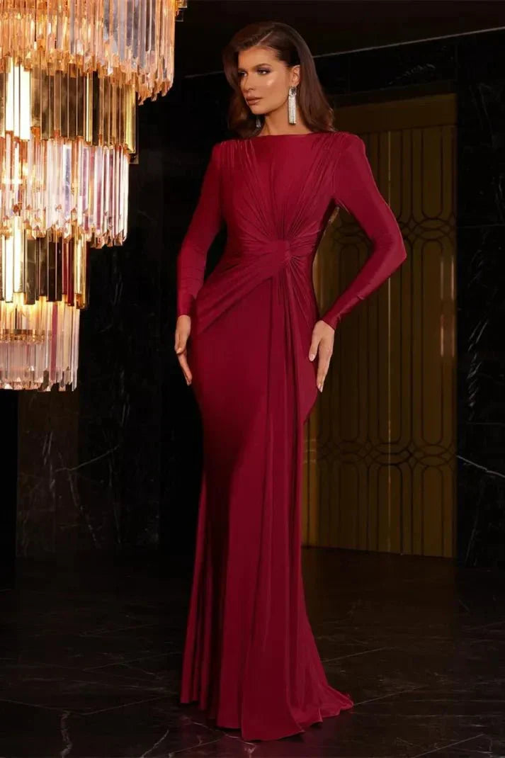 Michaela | Robe Maxi à Manches Longues et Twist Front