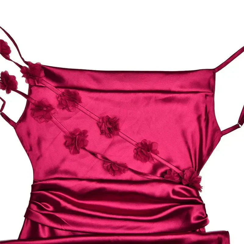 Nina | Robe de Soirée en Soie Luxueuse avec Volants
