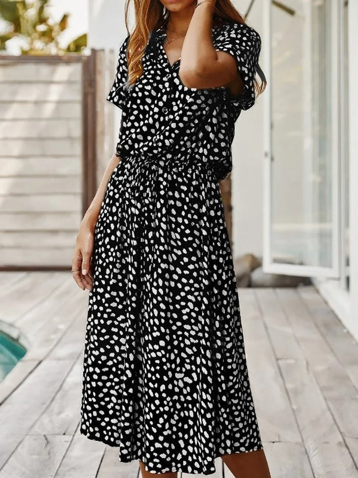 Edith | Robe à col en V