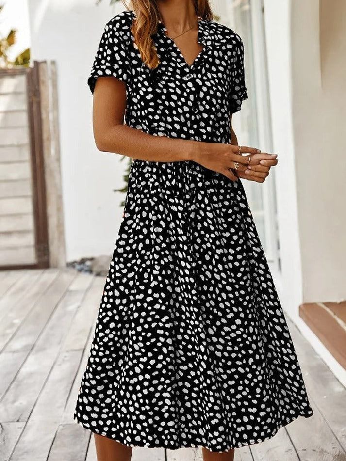 Edith | Robe à col en V