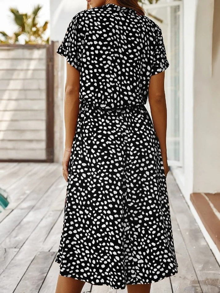 Edith | Robe à col en V