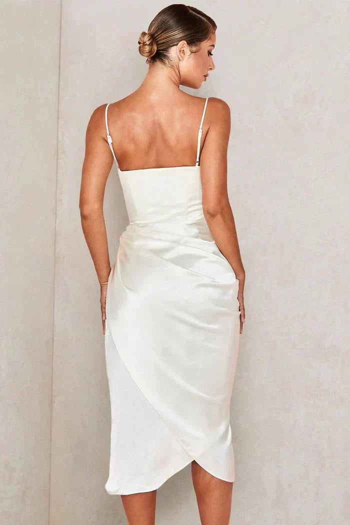 Scarlett | Maxi Robe en Soie de Luxe avec Corset