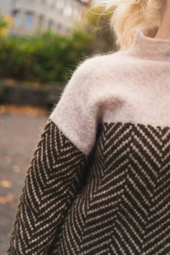 Daniela | Pull en coton à col montant